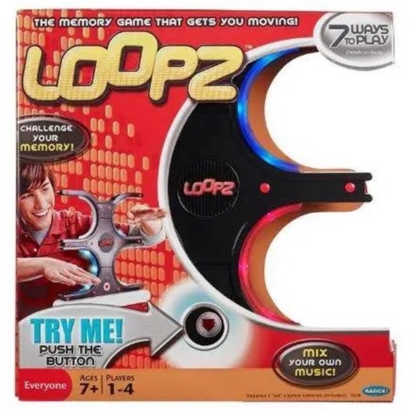 Electronic LOOPZ Memory Music Challenge Game by Mattel NWOB - Picture 3 of 9